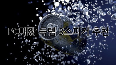 PC매장 득템! 3스피커 추천